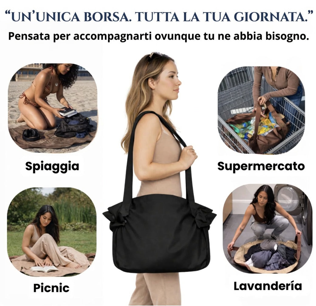 VALIABAG.IT™ ToteBag Convertibile 2-in-1: Organizzazione Efficiente per una Vita Senza Caos.