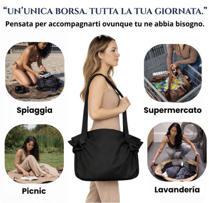 VALIABAG.IT™ ToteBag Convertibile 2-in-1: Organizzazione Efficiente per una Vita Senza Caos.